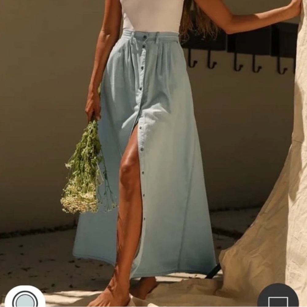 Pistola chambray skirt